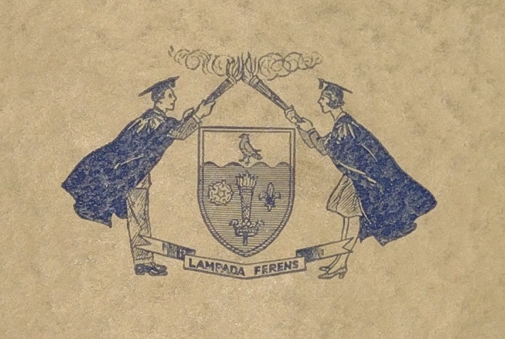 Detail from the front cover of the first issue of The Torch student magazine